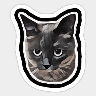 Cat Face Sticker